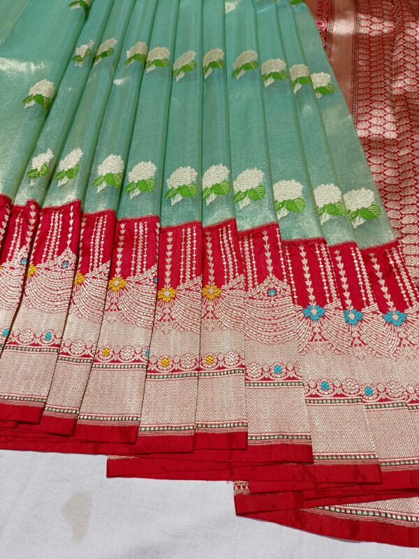 banars kora tissue saree